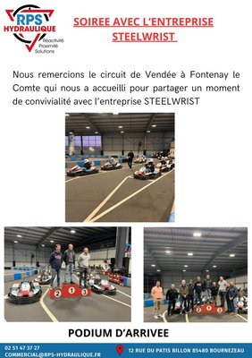 PUBLICATION LINKEDIN - SOIREE D'ENTREPRISE AVEC STEELWRIST 